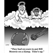 God is angry. 25 years to put Bill Monroe on a stamp. Time's up.